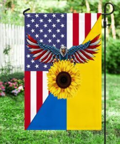 ukraine flag sunflower ukrainian american flag qtr25f 4481