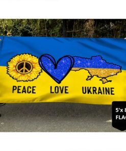 ukraine grommet flag peace love ukraine bnn607gf 2755