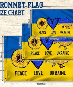 ukraine grommet flag peace love ukraine bnn607gf 2816