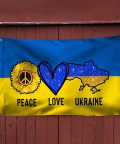 ukraine grommet flag peace love ukraine bnn607gf 7529