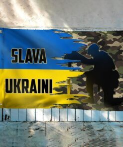 ukraine soldier grommet flag slava ukraini bnn108gf 5099