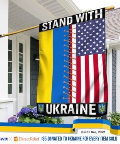 ukrainian american flag stand with ukraine flag trl1935f 3473