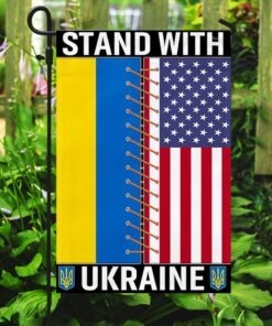 ukrainian american flag stand with ukraine flag trl1935f 5597