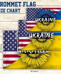 ukrainian american flag sunflower ukraine grommet flag trl1929gf 7263