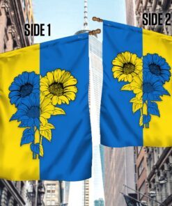 ukrainian flag sunflower ukrainian flag trv1924f 4312