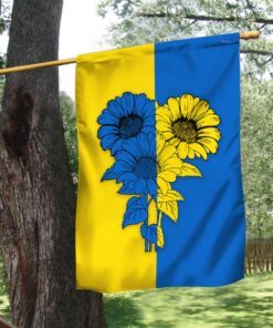 ukrainian flag sunflower ukrainian flag trv1924f 4611