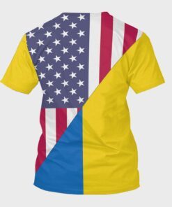 ukrainian t shirt ukrainian american 3d t shirt trl1871ts 1398