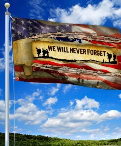 veteran grommet flag we will never forget bnn205gf 6911