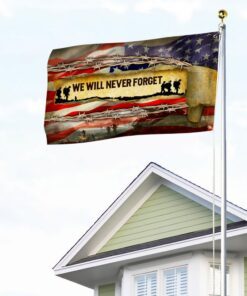 veteran grommet flag we will never forget bnn205gf 8559