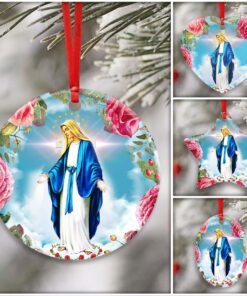 virgin mary ceramic ornament 2145