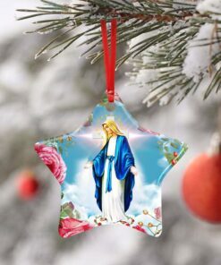 virgin mary ceramic ornament 3074