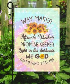 way maker, miracle worker god flag 2888