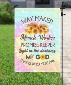 way maker, miracle worker god flag 8256