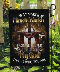 way maker, miracle worker god flag 8734