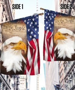 we the people. patriotic eagle american flag tpt926f 1788