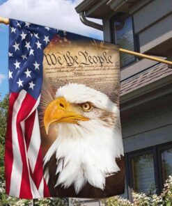 we the people. patriotic eagle american flag tpt926f 3859