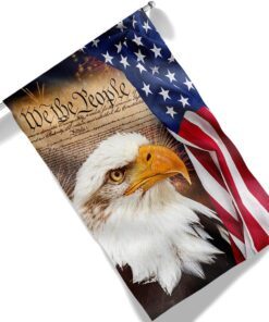 we the people. patriotic eagle american flag tpt926f 3957