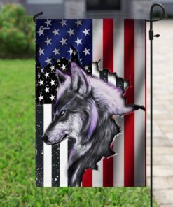 wolf flag 6715