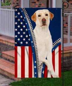 yellow labrador retriever flag patriotic dog ant360f 4715