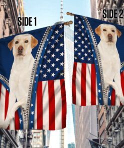 yellow labrador retriever flag patriotic dog ant360f 8742