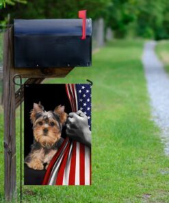 yorkie flags flagwix™ yorkshire terrier american flag 1066