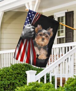 yorkie flags flagwix™ yorkshire terrier american flag 4926