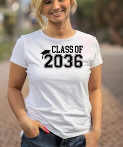 Class of 2036 First Day Kindergarten Grow with Me Graduation T-Shirt