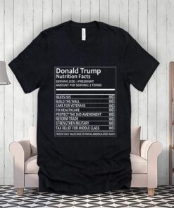 Donald Trump Nutrition Facts Shirts