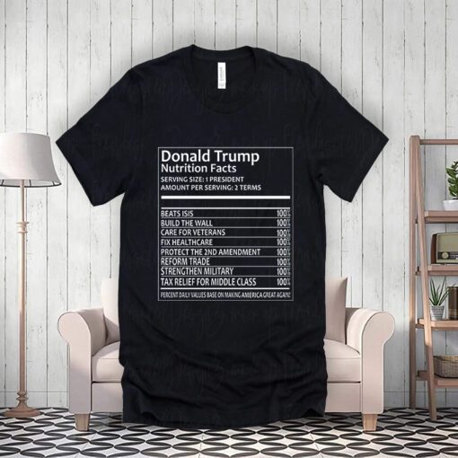 Donald Trump Nutrition Facts Shirts