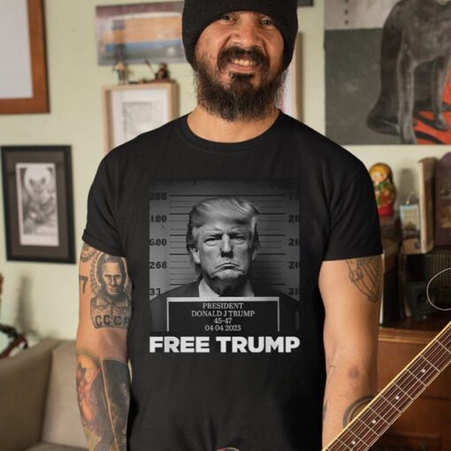 Free Donald Trump Mugshot T-Shirts