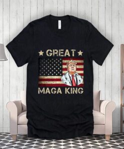 Great Maga King Trump USA Flag ShirtS