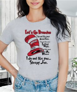 Lets Go Brandon Cat In The Hat Funny Maga T-Shirt