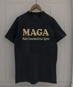 MAGA Loving Pink Leopard Make America Great Again T-Shirt