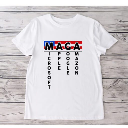 MAGA Microsoft Apple Google Amazon Shirts