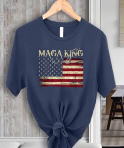 Maga King United States Vintage Flag ShirtS