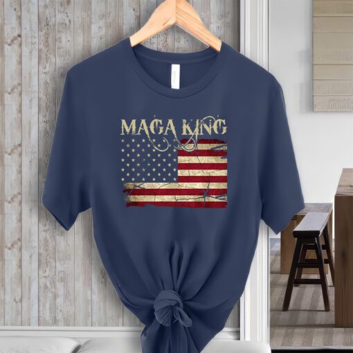 Maga King United States Vintage Flag ShirtS