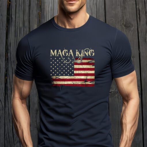 Maga King United States Vintage Flag T-ShirtS