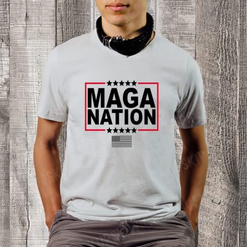 Maga Nation Usa Flag Shirt