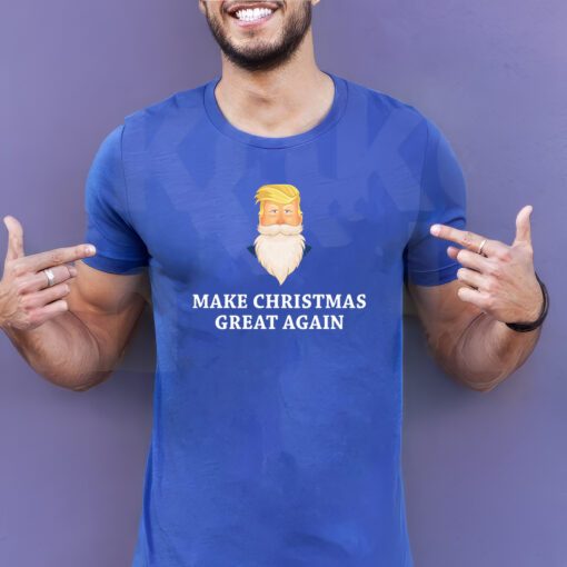 Make Christmas Great Again Santa Beard Trump Shirts