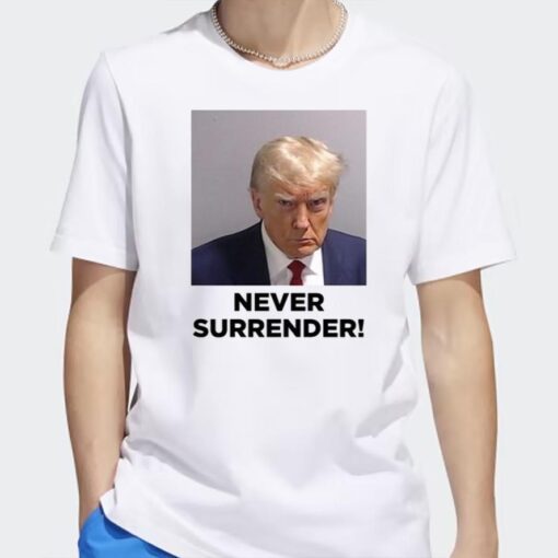 Never Surrender White Premium Cotton Shirt