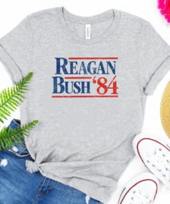 Reagan Bush 84 Conservative Republican T Shirts