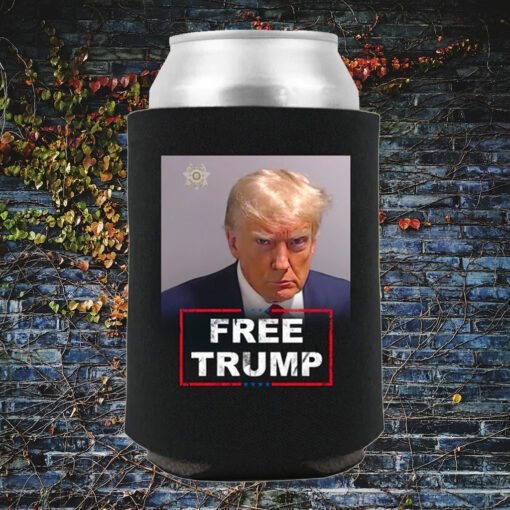 Trump 2024 FREE TRUMP MUGSHOT Beverage Cooler 2