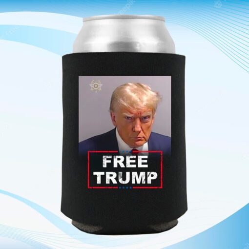 Trump 2024 FREE TRUMP MUGSHOT Beverage Cooler 5