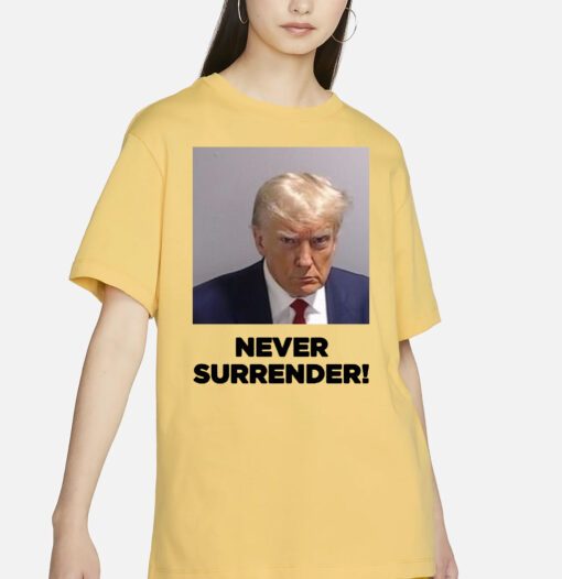 Trump 2024 Never Surrender V-Neck Shirts