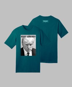 Trump Mug Shot - Donald Trump Mug Shot - Never Surrender Shirts