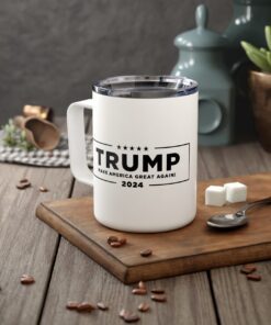 Trump Never Surrender Insulated Coffee Mugs, 10oz