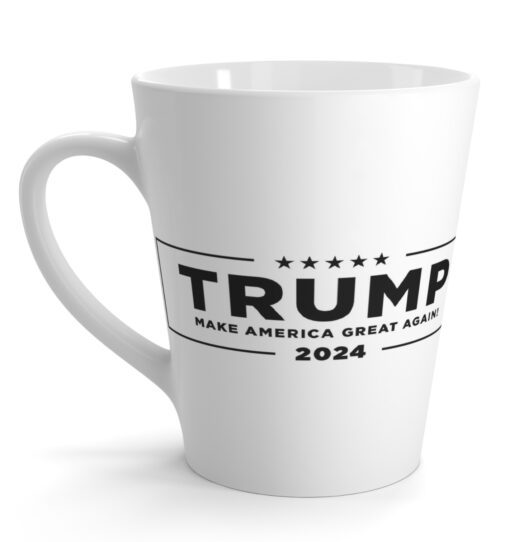 Trump Never Surrender Latte Mug