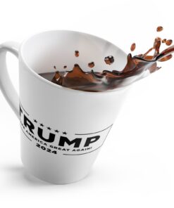 Trump Never Surrender Latte Mug Cup