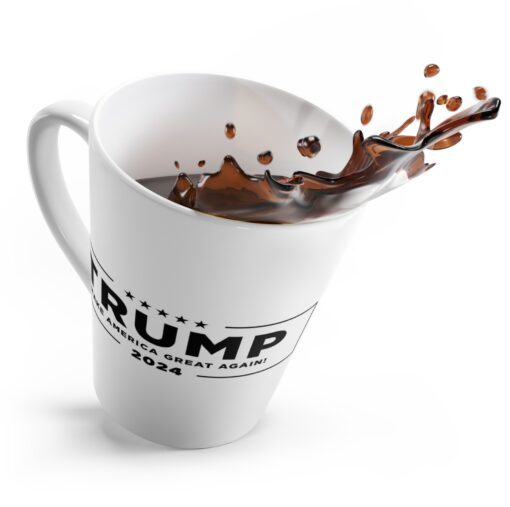 Trump Never Surrender Latte Mug Cup