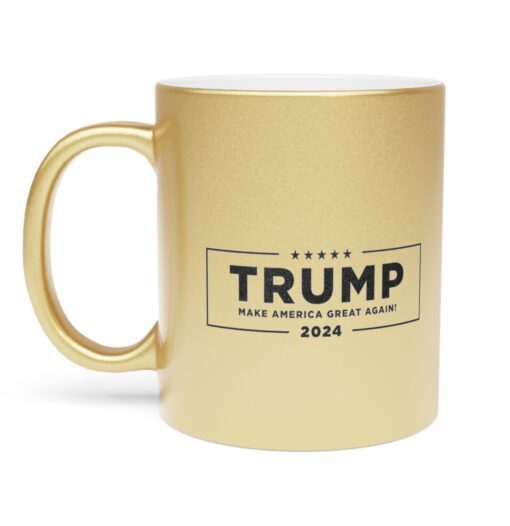 Trump Never Surrender Metallic Mugs